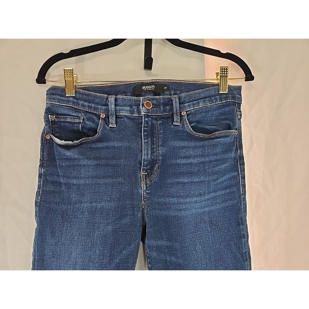 Hudson Nico Super Skinny Jeans 29 Mid Rise Blue Stretch Denim Modern - Picture 6 of 9